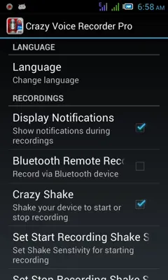 Crazy Voice Recorder android App screenshot 4